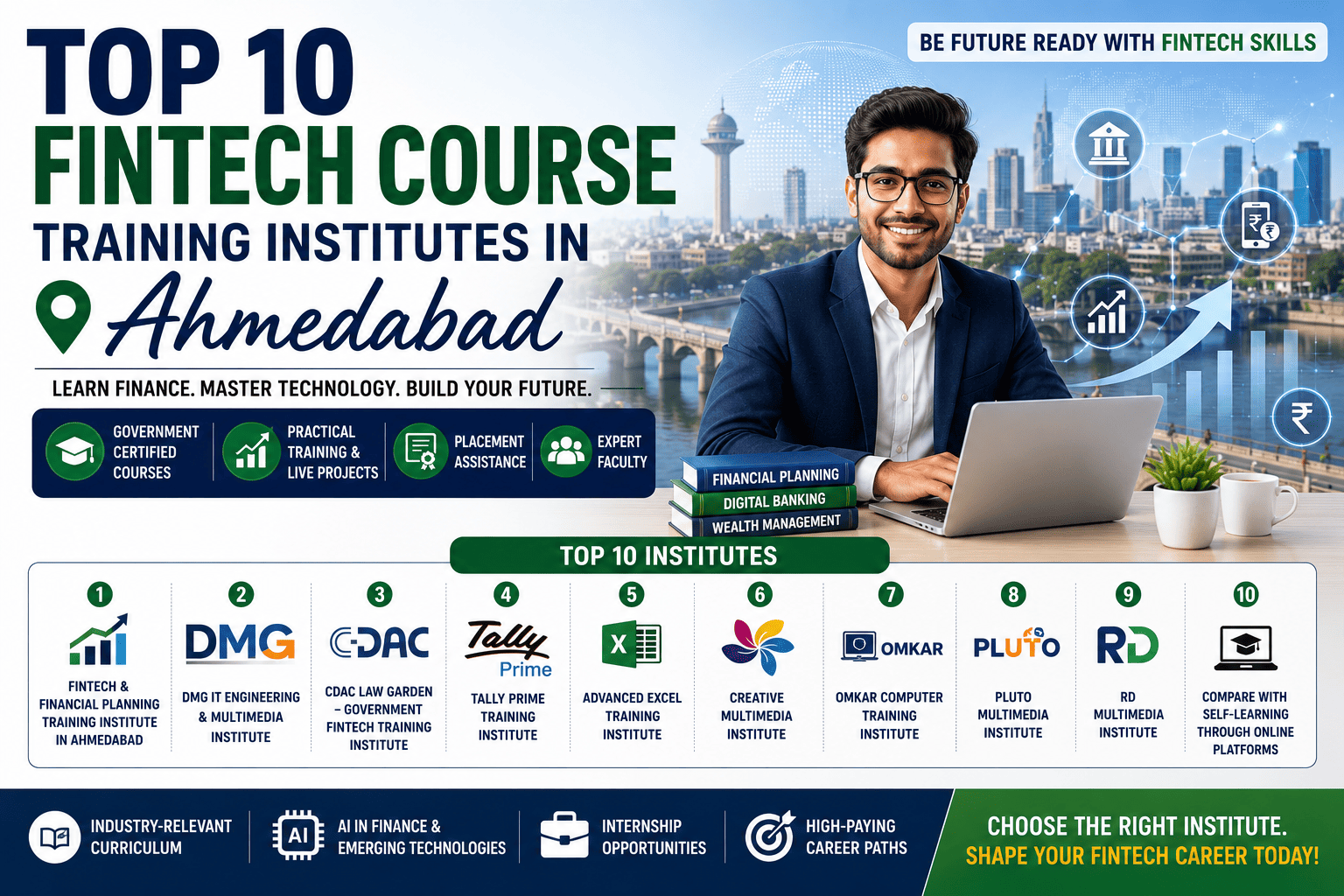 Top 10 FINTECH Course Training Institutes in Ahmedabad (2026): Best Financial Planning, Digital Banking & AI Finance Courses
