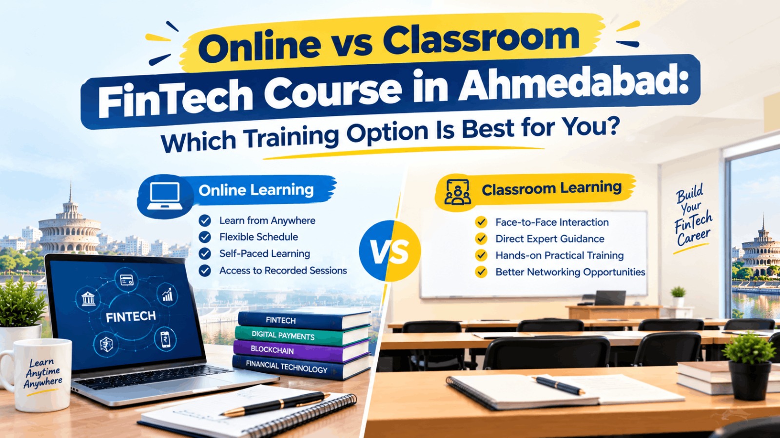 Online vs Classroom FinTech Course in Ahmedabad: Which Training Option Is Best for You?