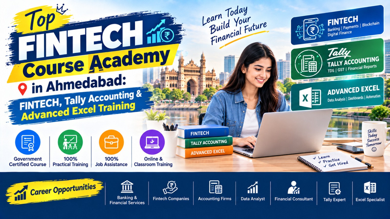 Top FINTECH Course Academy in Ahmedabad: FINTECH, Tally Accounting & Advanced Excel Training